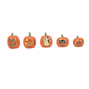 Department 56 Halloween Vintage Pumpkins Accessories [Set of 5]