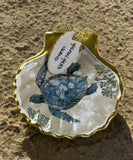 Hilton Head Faux Scallop Shell Ornament