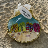 Hilton Head Faux Scallop Shell Ornament