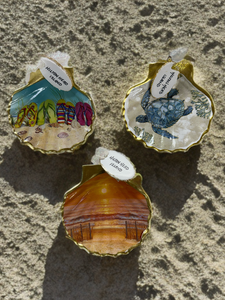 Hilton Head Faux Scallop Shell Ornament