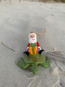Hilton Head Santa Riding Turtle