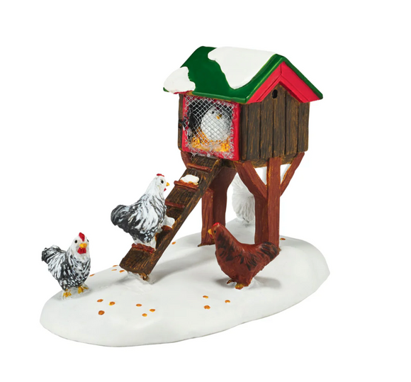 Department 56 Village Mistletoe Farm Chicken House Accessory