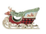 Jim Shore Highland Glen Large Sled Fig