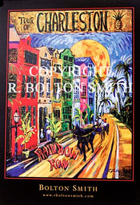 "Charleston Rainbow Row" by Bolton Smith Art Prints