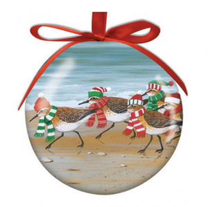 Hilton Head Ornament Christmas Sandpipers