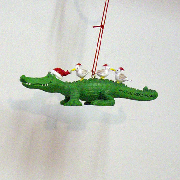 Seagulls On Gator Hilton Head Ornament