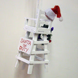 Santa's Hat On Duty Lifeguard Stand Hilton Head Ornament