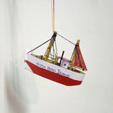 Small Wooden Boat Hilton Head Ornament