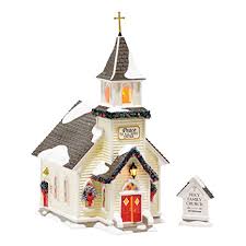Department 56 Snow Village Holy Family Church