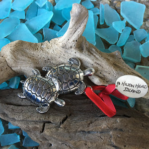 Cast Metal Turtle Ornament