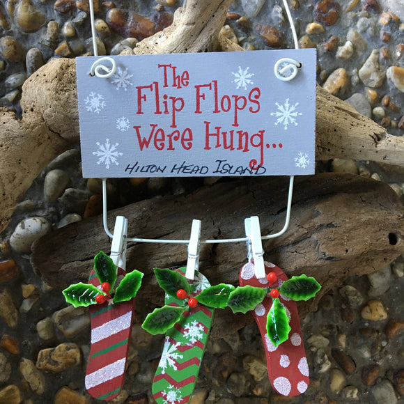 Hilton Head Flip Flops were Hung... Ornament