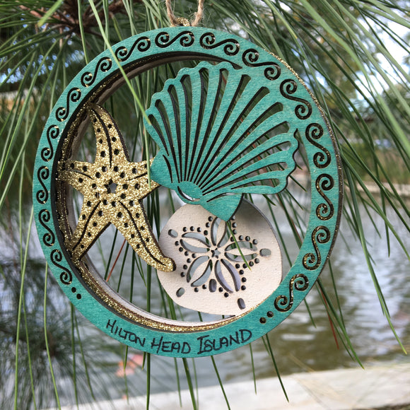 Laser Cut Wood Ornament Shells
