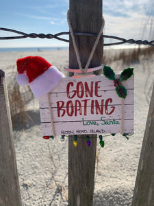 Hilton Head Gone Boating Sign Ornament