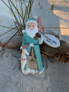 Hilton Head Coastal Santa Ornament