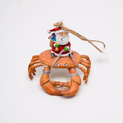 Hilton Head Santa Riding Red Crab