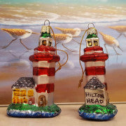 Hilton Head Island Glass Lighthouse Ornament