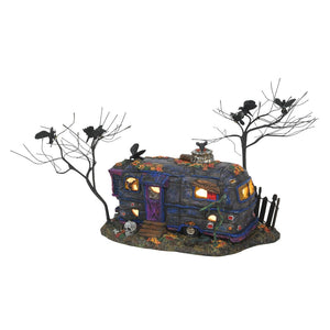 Department 56Snow Village Halloween Crackling Crow Caravan