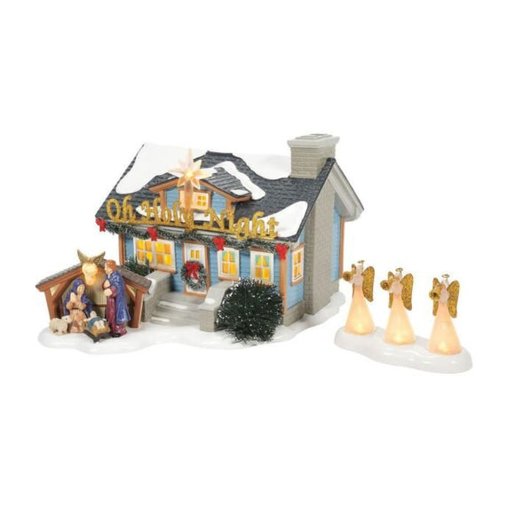 Department 56 Snow Village Oh Holy Night House